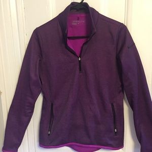 Nike Golf Therma Fit Purple Pullover Quarter Zip